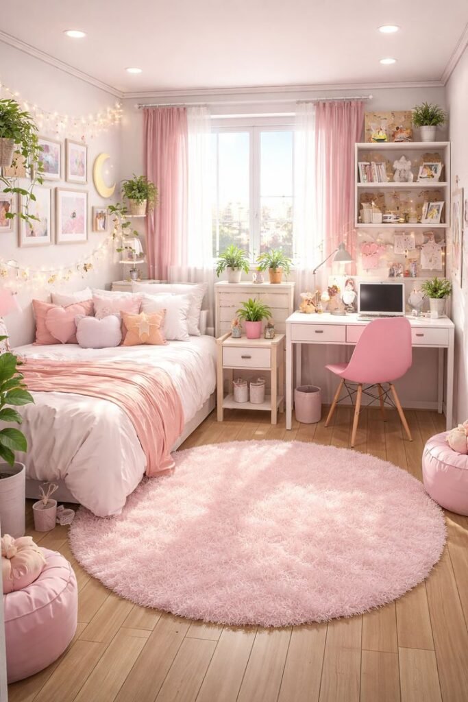 أحدث تصميمات غرف بنات 2026: دليل الأناقة، الراحة، واستغلال المساحات 2 4238490aae43d320d6af1e37b3339955