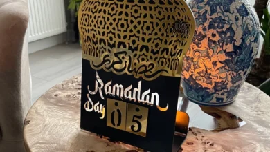 ramadan calendar metal acrylic islamic table decor islamic gift 949480