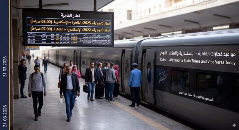 مواعيد قطارات القاهرة الإسكندرية