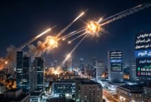 هجوم صاروخي إيراني