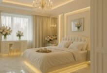 تنسيق غرف نوم بألوان فاتحة