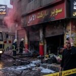 إشعال النيران في محل تجاري بالمحلة