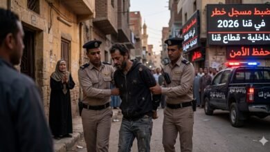 ضبط مسجل خطر في قنا