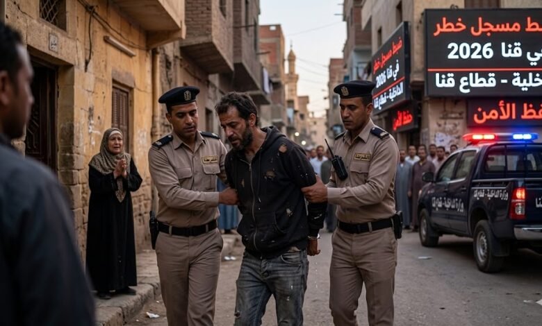 ضبط مسجل خطر في قنا