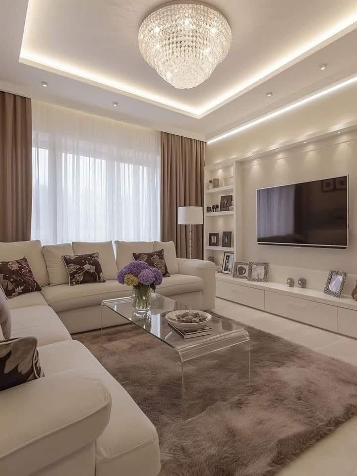 أحدث تصاميم ليفنج روم 2026: دليل الفخامة والراحة وحلول المساحات الضيقة 1 تصاميم ليفنج روم