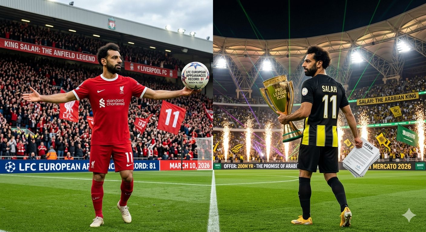 انتقال محمد صلاح إلى الدوري السعودي