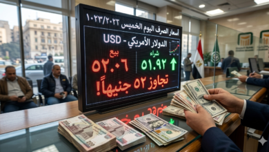 سعر الدولار اليوم الخميس 12-3-2026 يتخطى حاجز الـ 52 جنيهاً