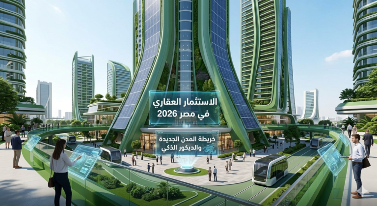 دليل الاستثمار العقاري في مصر 2026: خريطة المدن الجديدة وأحدث صيحات الديكور الذكي 17 أفضل فرص الاستثمار العقاري في مصر 2026 وتصاميم المدن الجديدة