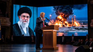 قنبلة سياسية.. ترامب يكشف مجتبى خامنئي قد لا يكون حياً وتدمير جزيرة خرج 2 ترامب يكشف مجتبى خامنئي وتدمير المنشآت النفطية في جزيرة خرج الإيرانية في مشهد يعكس التصعيد العسكري.