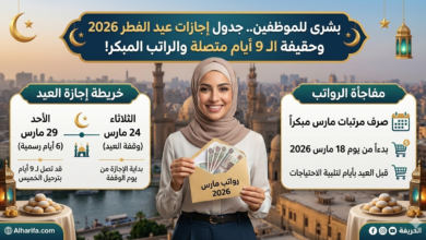 إجازة عيد الفطر 2026 ورواتب الموظفين في مصر