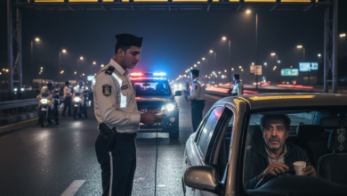 عقوبات متعاطي المخدرات أثناء السير