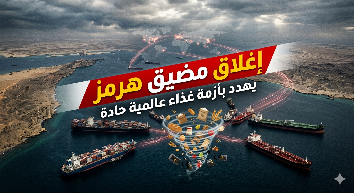 إغلاق مضيق هرمز يهدد بأزمة غذاء عالمية وارتفاع جنوني للأسعار 1 تأثير إغلاق مضيق هرمز على سلاسل توريد الغذاء العالمية 2026.