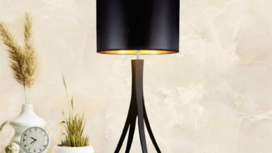 تنسيق إضاءة الأباجورات المودرن