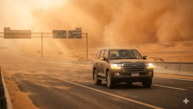 تحذيرات المرور اليوم: الدليل الشامل للنجاة من حوادث الطرق وسط العواصف والأتربة (احفظ حياتك) 2 الدليل الشامل للنجاة من حوادث الطرق