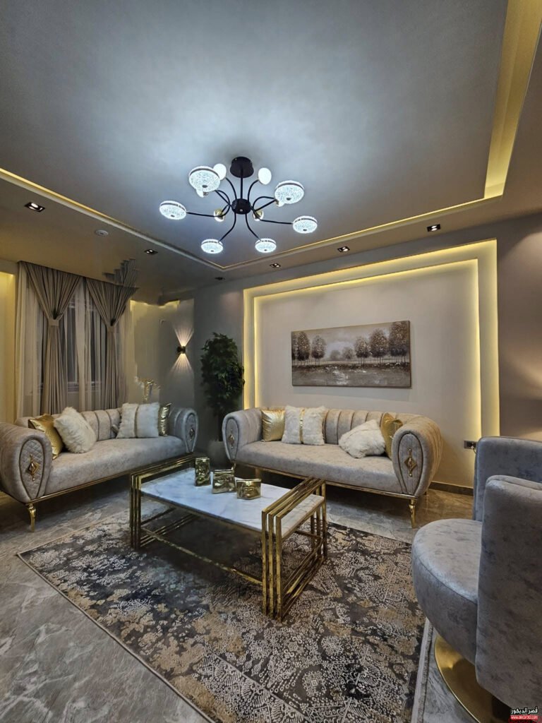 living room curtains and sofa