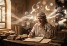 رجل يتأمل في رموز الرؤى ضمن سياق تفسير الأحلام لابن سيرين في صدى اليوم