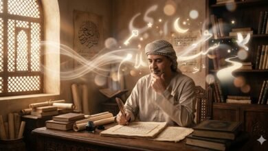 رجل يتأمل في رموز الرؤى ضمن سياق تفسير الأحلام لابن سيرين في صدى اليوم