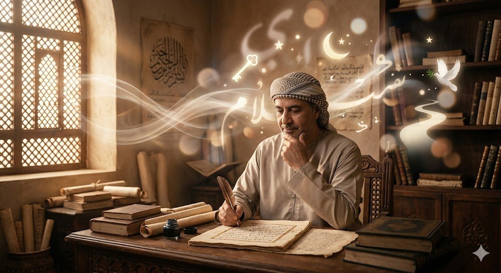 رجل يتأمل في رموز الرؤى ضمن سياق تفسير الأحلام لابن سيرين في صدى اليوم