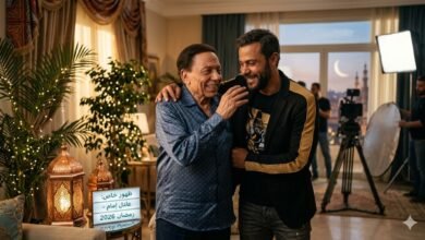 ظهور خاص لـ الزعيم عادل إمام مع ابنه في فيلم العيد