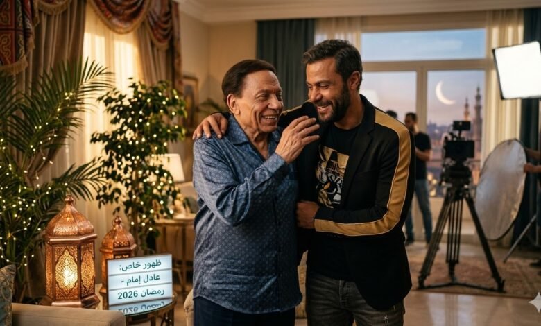 ظهور خاص لـ الزعيم عادل إمام مع ابنه في فيلم العيد