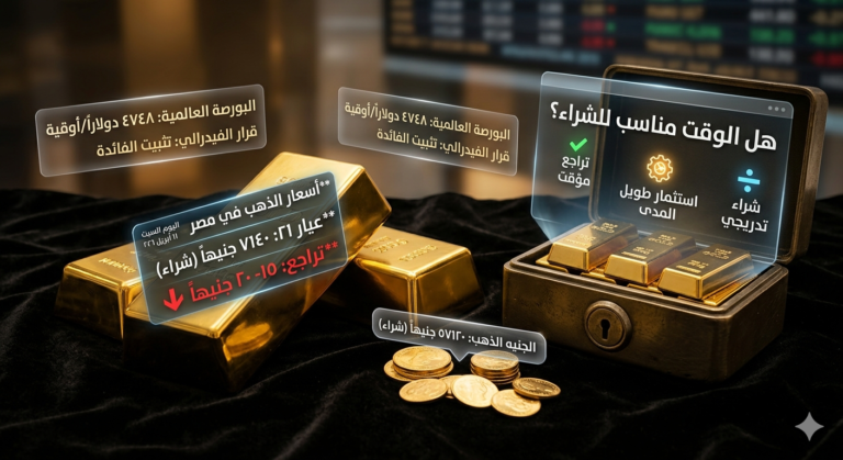 أسعار الذهب في مصر