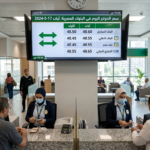 "مشهد داخلي لبنك مصري يظهر استقرار سعر الدولار اليوم الخميس 2 أبريل 2026 على شاشات التداول اللحظية وموظفي البنك وهم يتعاملون بانتظام مع العملاء."