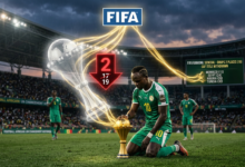 رسم توضيحي يظهر تراجع السنغال في تصنيف فيفا لمنتخبات الأفريقية 2026 وسحب الكأس.