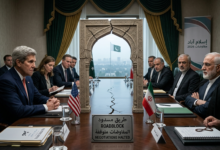 تمثيل بصري لتعثر مفاوضات أمريكا وإيران وصورة تعبيرية للطريق المسدود بين واشنطن وطهران