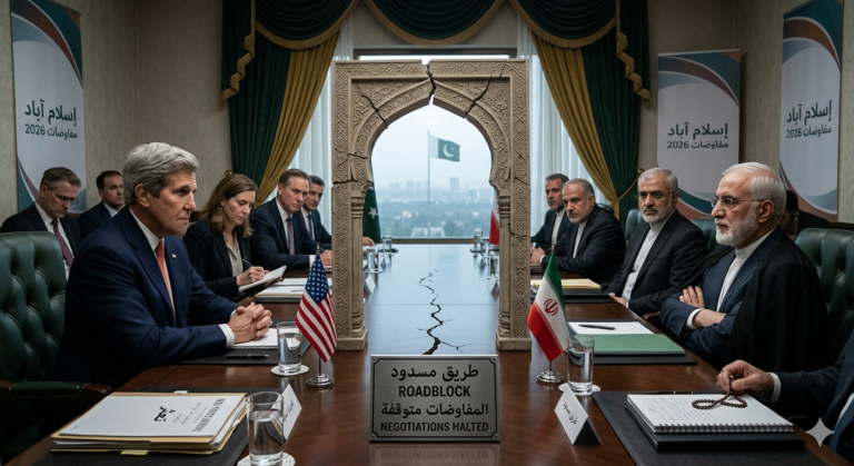 مفاوضات أمريكا وإيران: وول ستريت جورنال تكشف كواليس الطريق المسدود في 2026 1 تمثيل بصري لتعثر مفاوضات أمريكا وإيران وصورة تعبيرية للطريق المسدود بين واشنطن وطهران