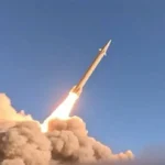 رشقة صاروخية إيرانية
