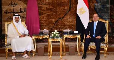 الرئيس السيسى يعزى أمير قطر