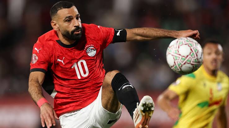 محمد صلاح مع منتخب مصر